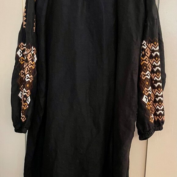 St. Roche Embroidered, Tassled Mini Dress - Picture 5 of 5